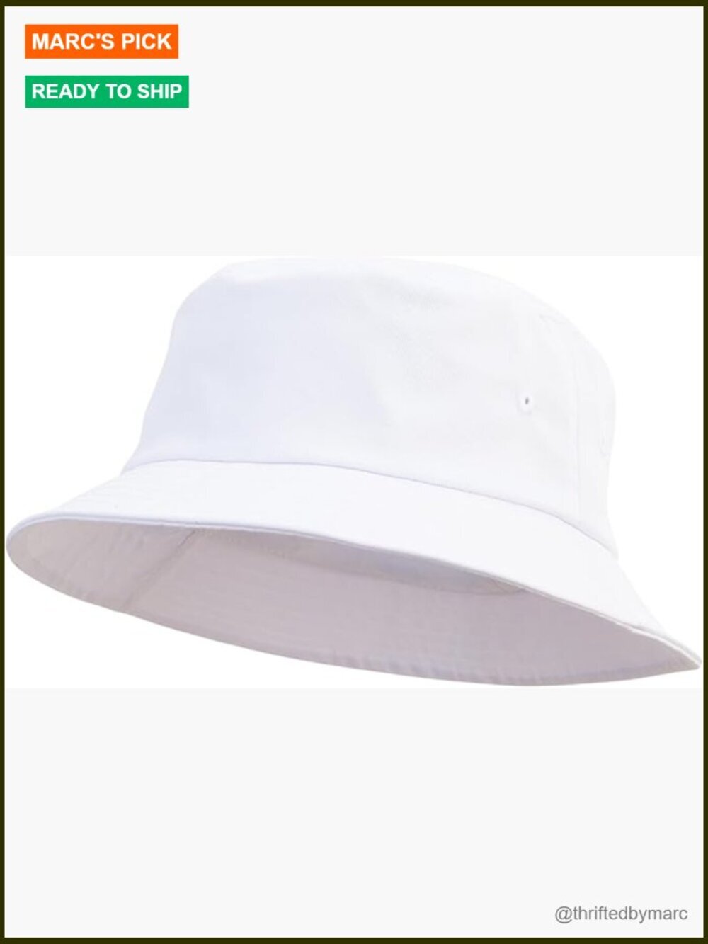 Big Size Cotton Twill Bucket Hat with Drawstring - Outdoor Sun Protection